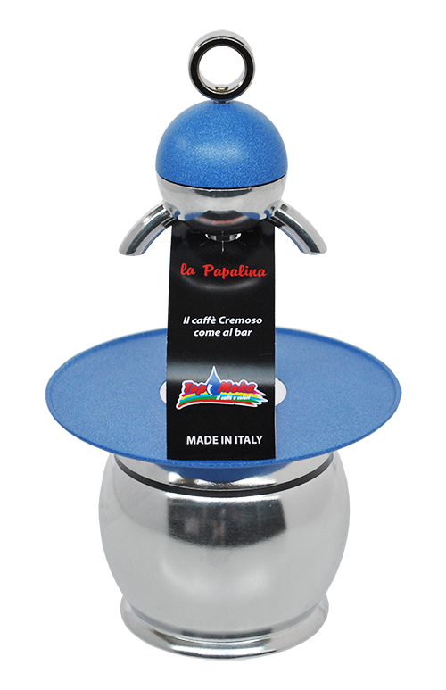 blaue Papalina kaffeemaschine