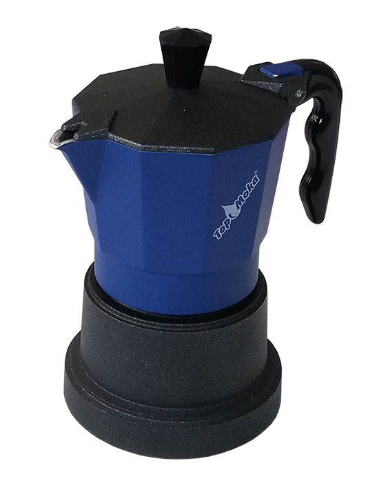 Top Kaffeemaschine teflon blau
