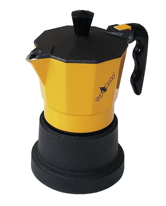 Top Kaffeemaschine teflon gelb