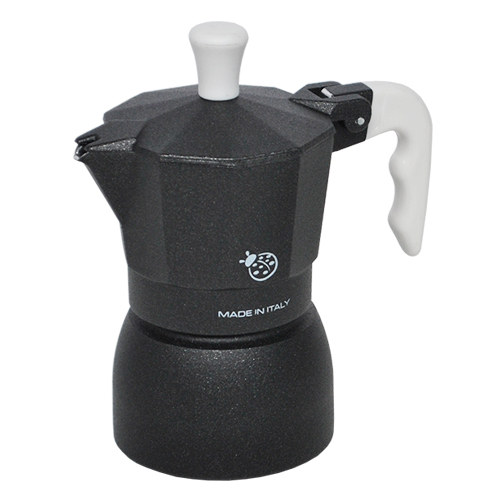 Coffee Maker Coccinella teflon black