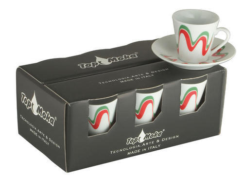 Tricoloured set box Goccioline cups