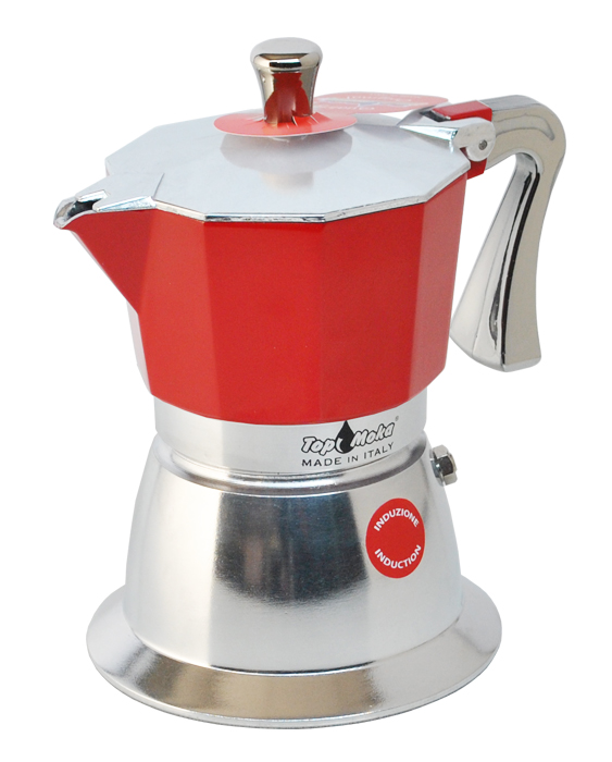 Induction coffee maker Supertop red