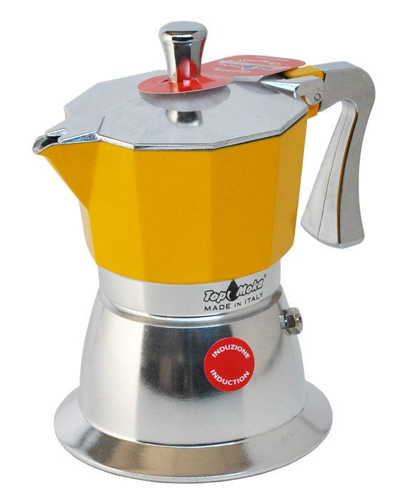 Induction coffee maker Supertop yellow