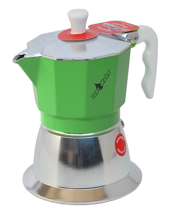 Induction Coffee maker Top green