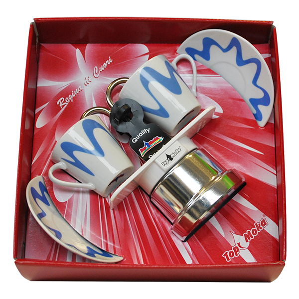 Gift box Queen of Hearts Mini 2 cups white