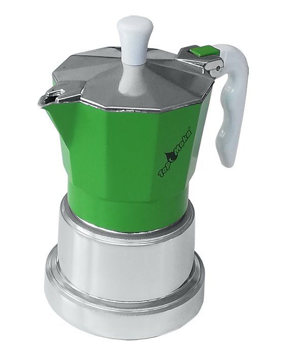 Green Handle Morenita Coffee Espresso Maker Stove Top Moka Pot Made in  Italy