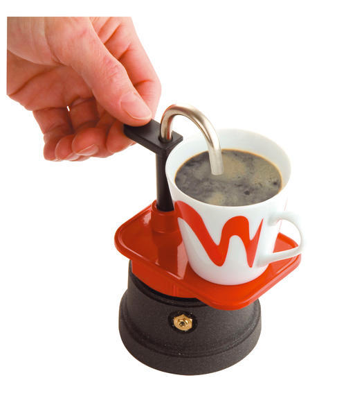 Cafetera Mini 1 taza con tazita roja