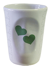 Tazza Mug cuori verde