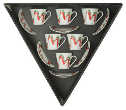 Tazzine Goccioline tricolore in confezione triangolare